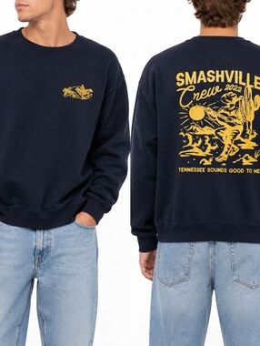 Champion Reverse Weave Sweatshirt Smashville Crew 2022 Graphic Pullover